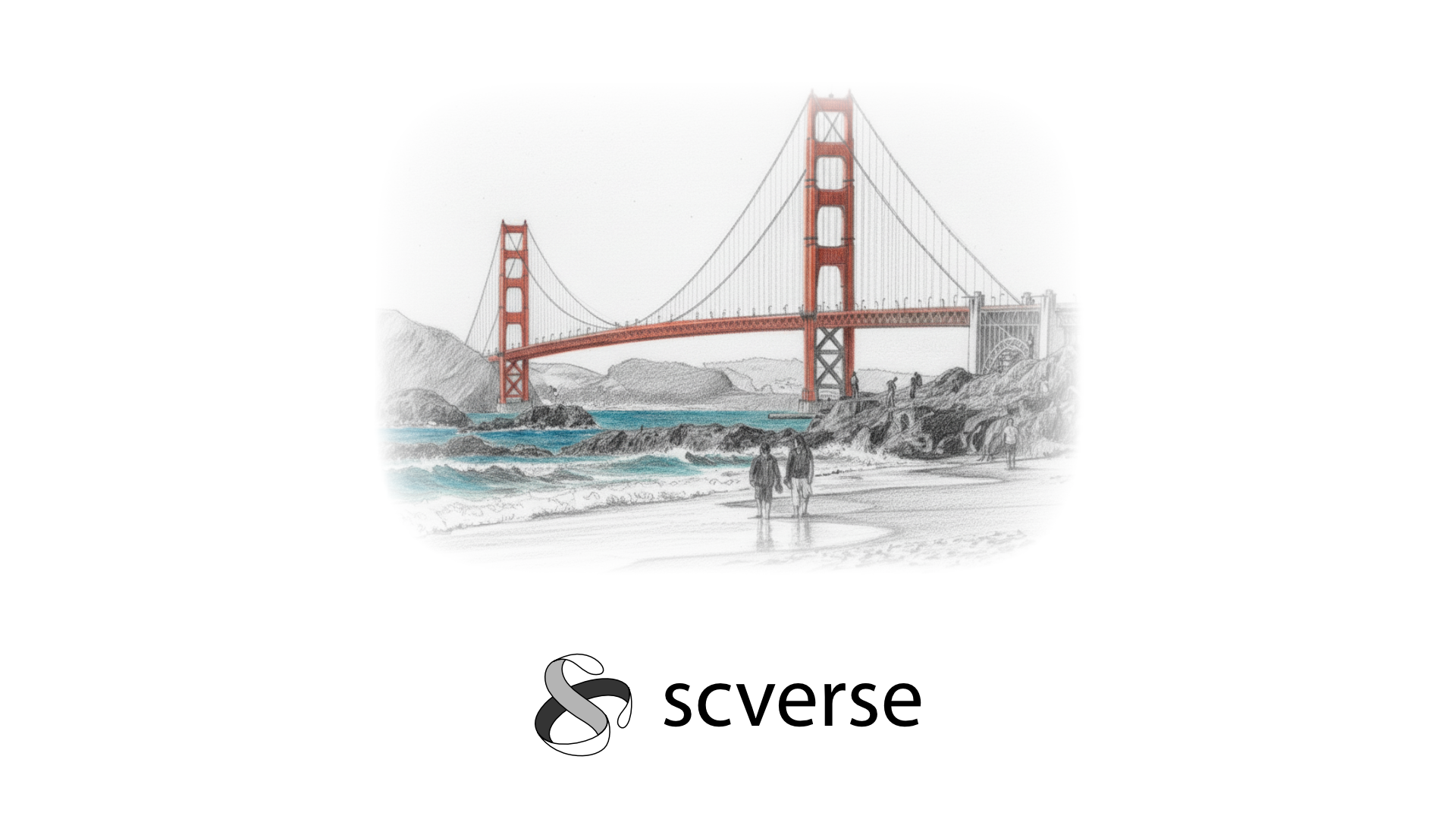 scverse logo - Golden Gate Bridge example